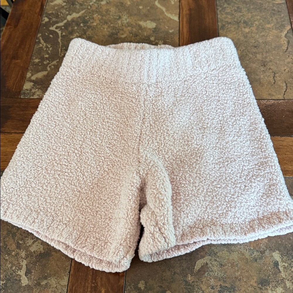 Skims Cozy Pink Tank and Shorts Set - Picture 3 of 4